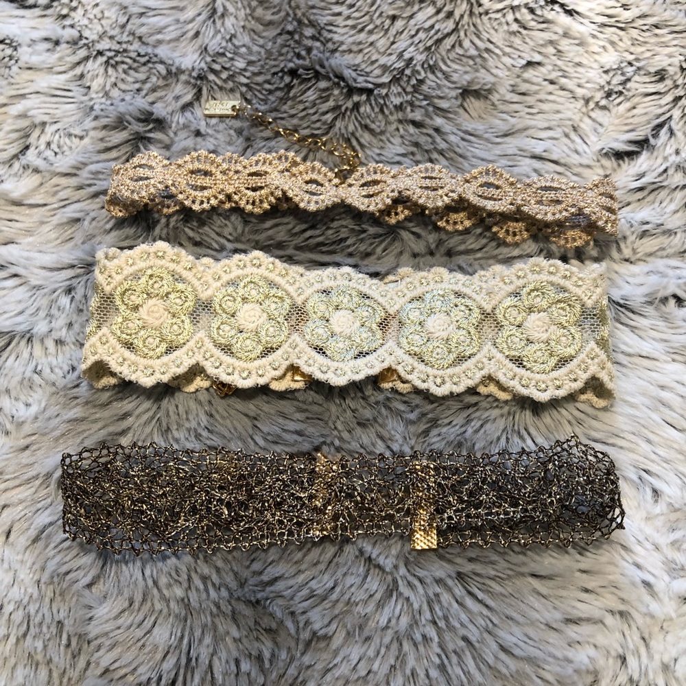 American Eagle Lace Chokers (Set of 3)
